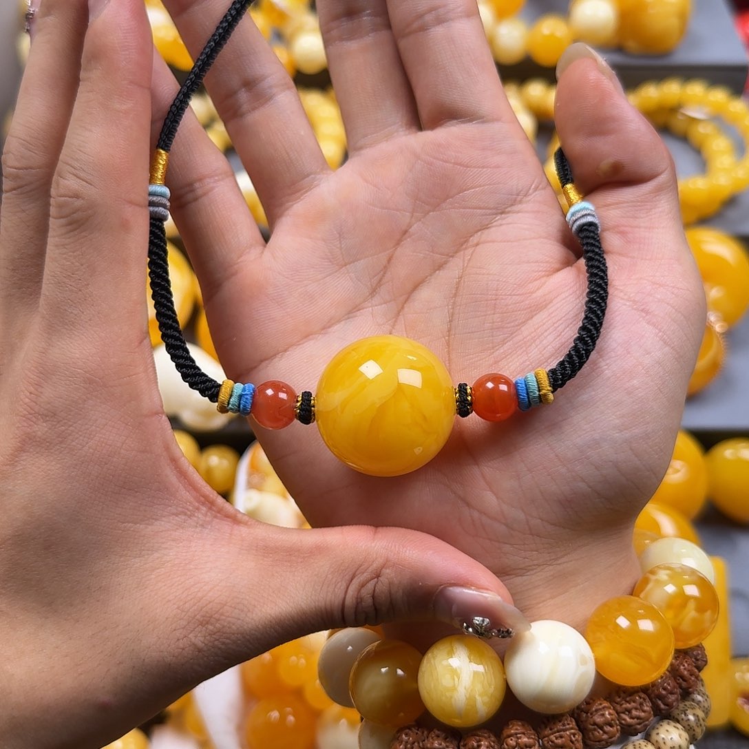 琥珀珠宝奇石未镶嵌29mm