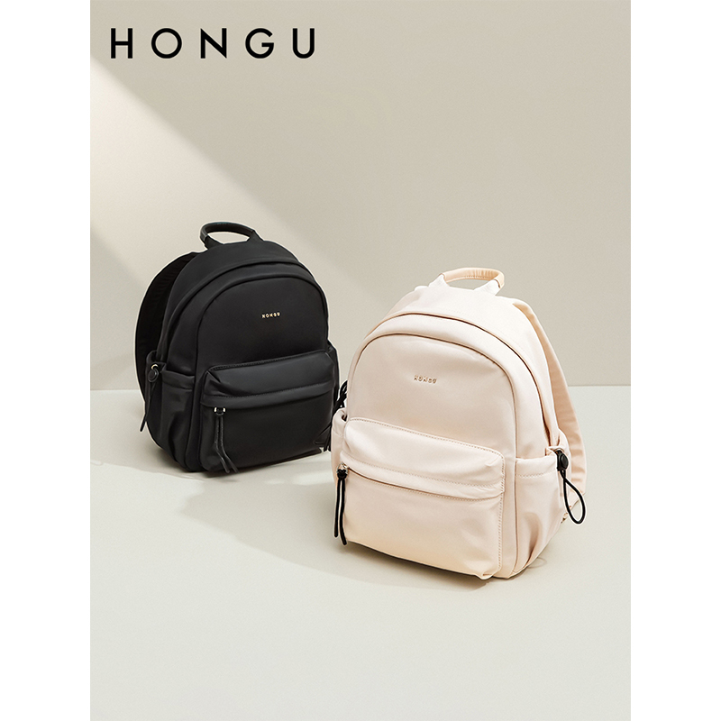 HONGU/红谷新款休闲时尚双肩包百搭百搭潮流学生轻便韩版肩包女