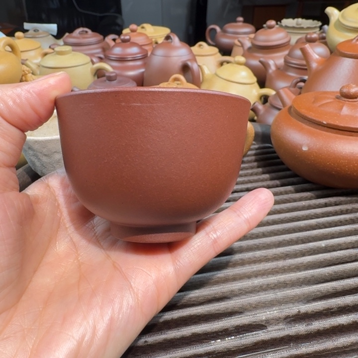 紫砂茶壶大红泥无添加80瑕