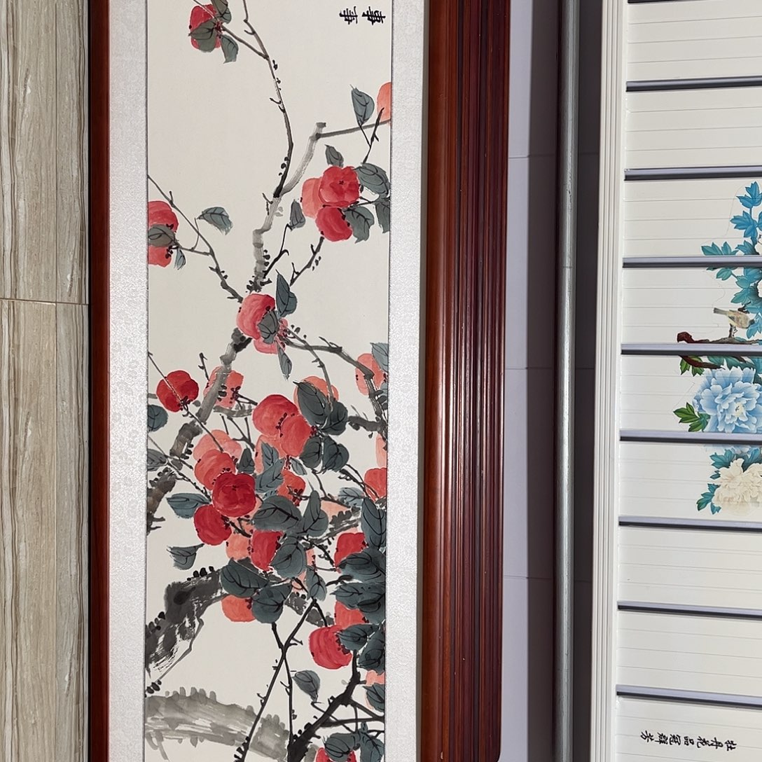 国画书画作品带框163×48