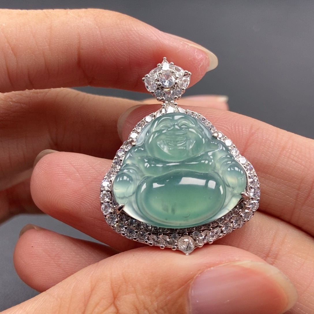 翡翠未镶嵌吊坠(不含链)