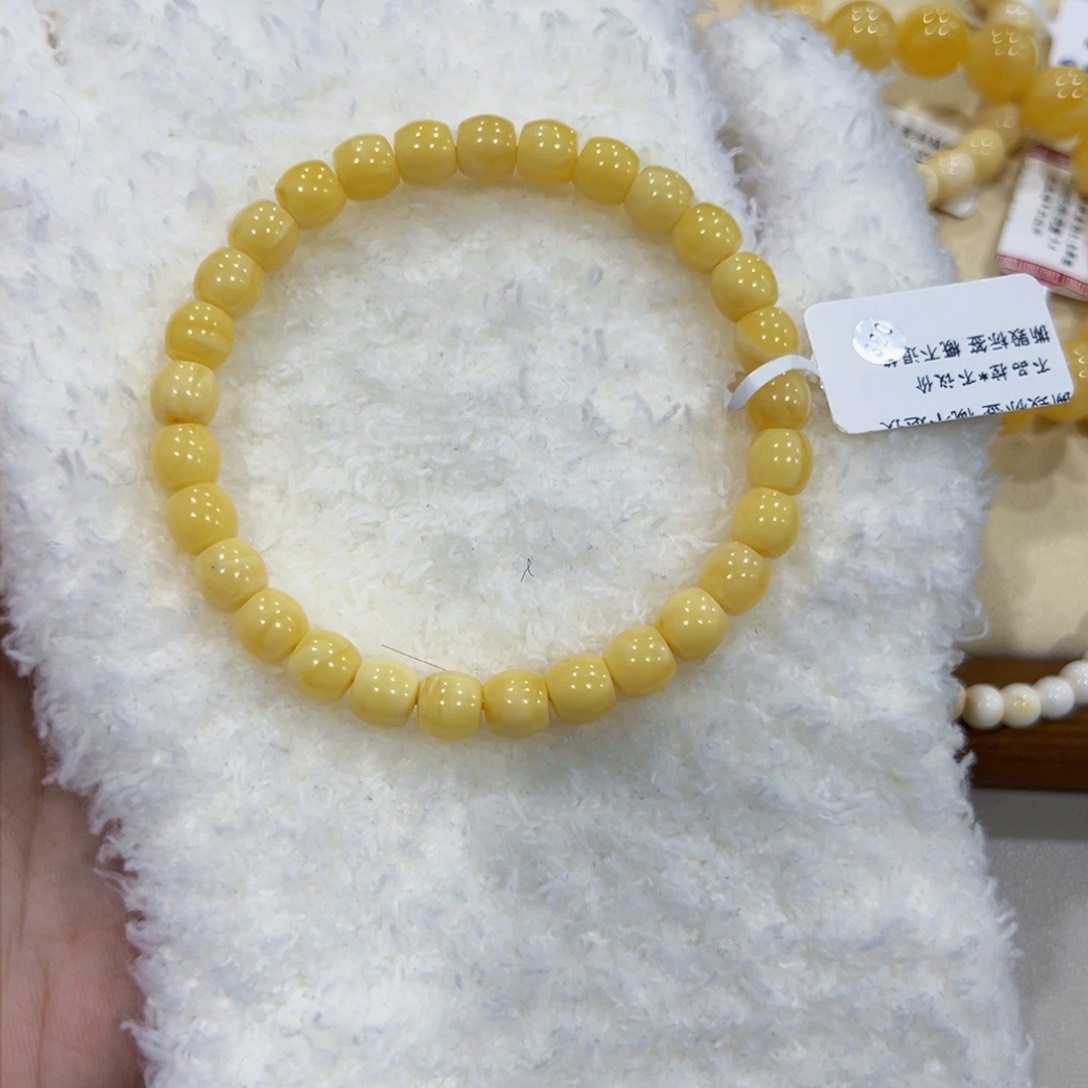 蜜蜡手链未镶嵌棉**?7m直切