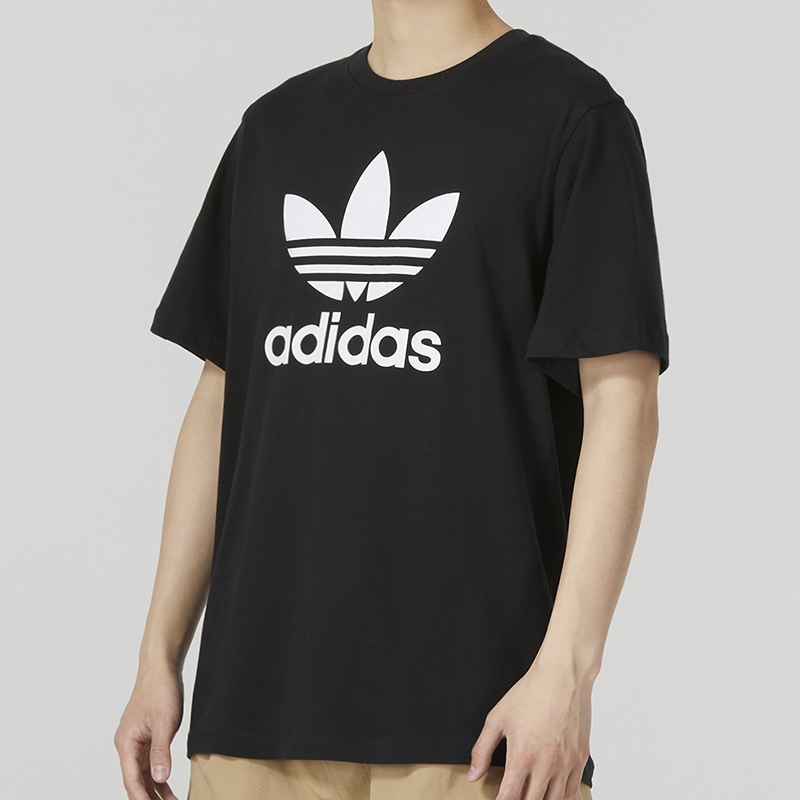 未拆封 adidas/阿迪达斯 经典三条杠连帽风衣防风速干防水耐磨