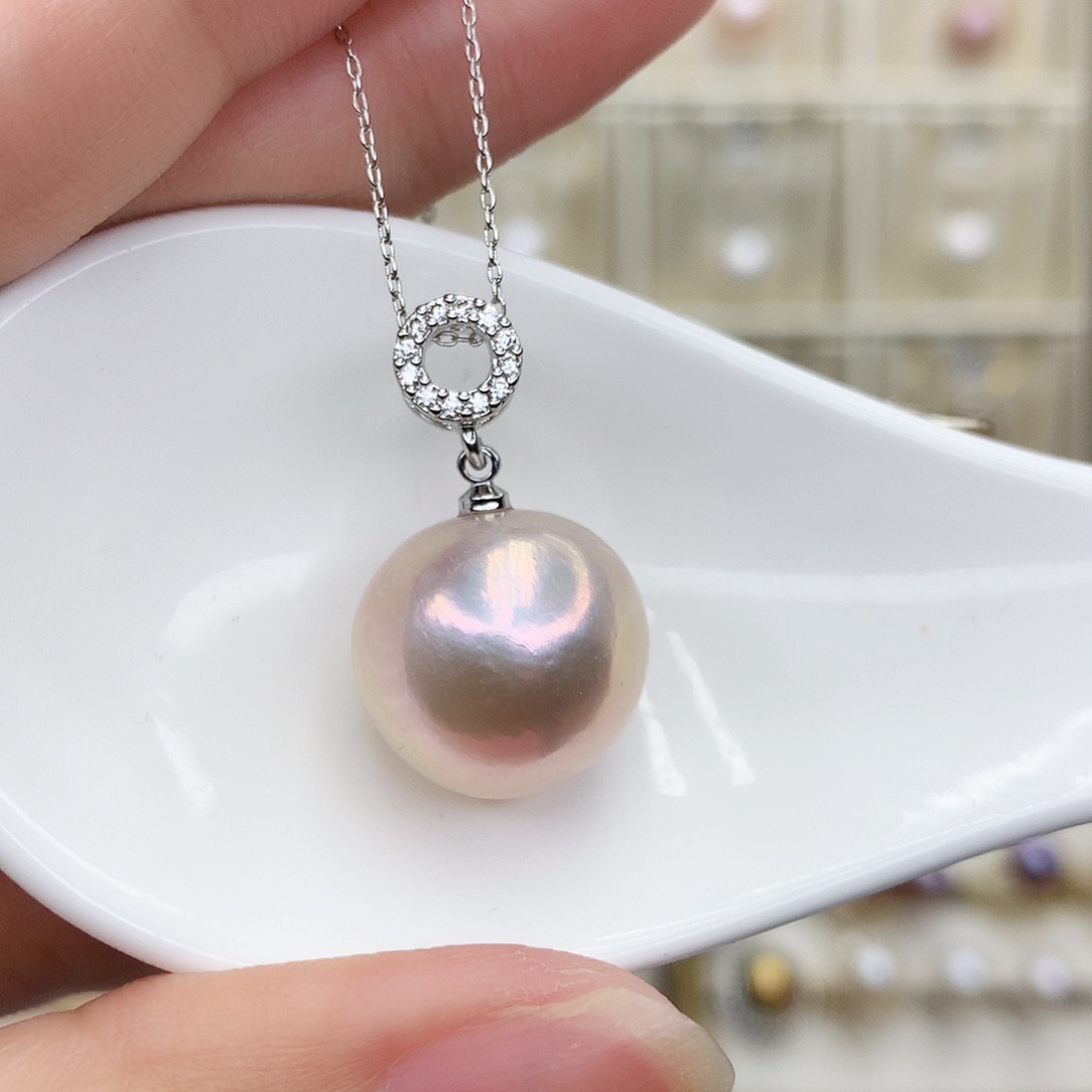 淡水珍珠吊坠(赠链)合金