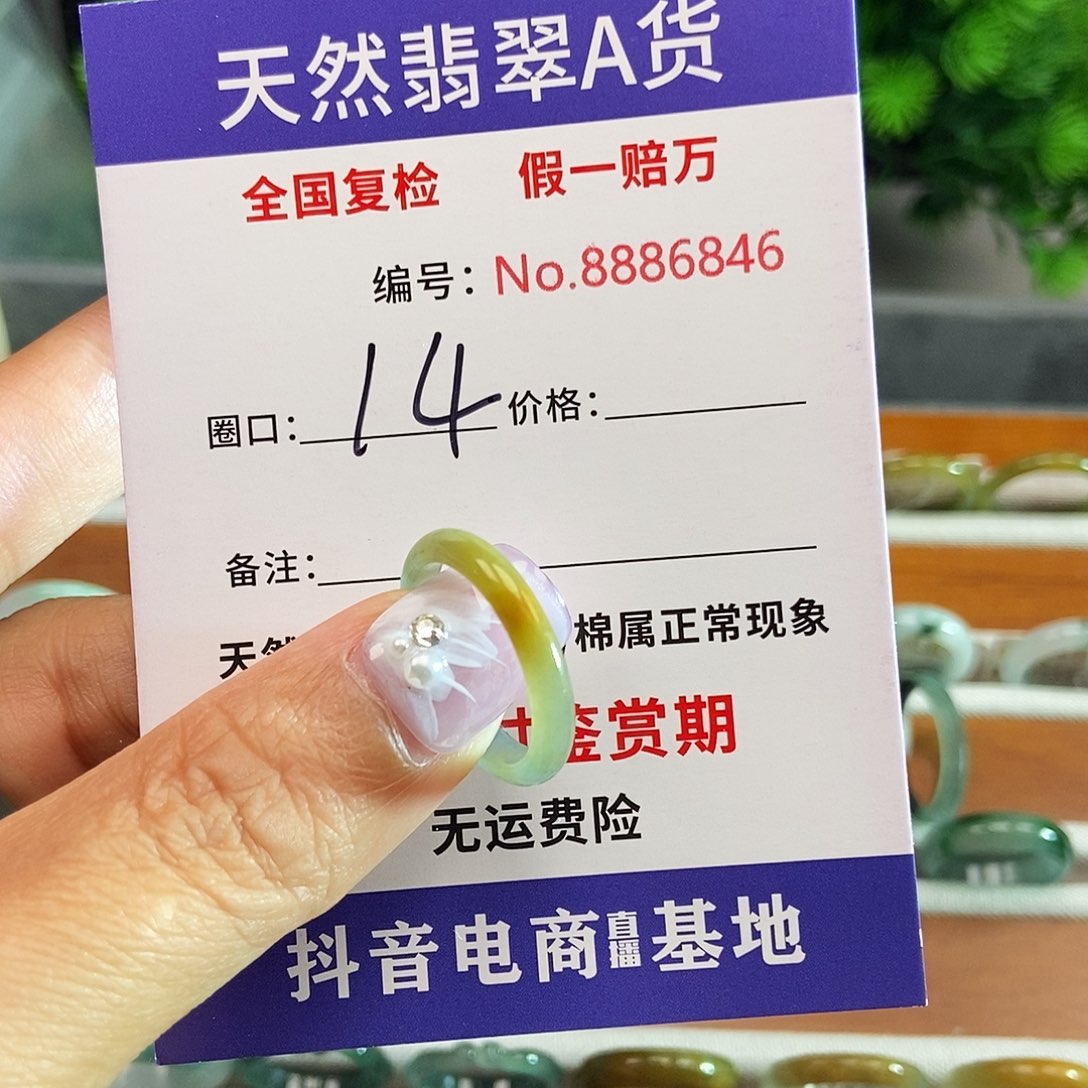 翡翠戒圈未镶嵌6846.......