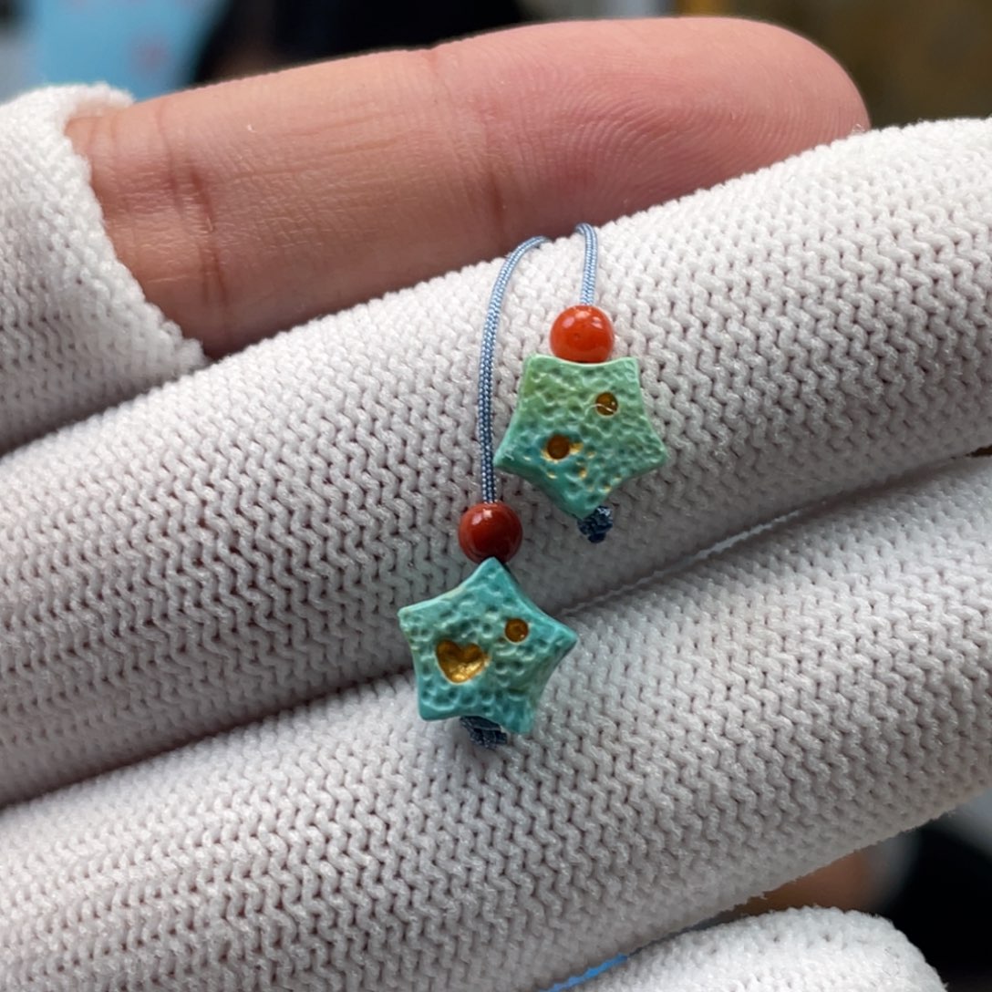 绿松石未镶嵌挂件