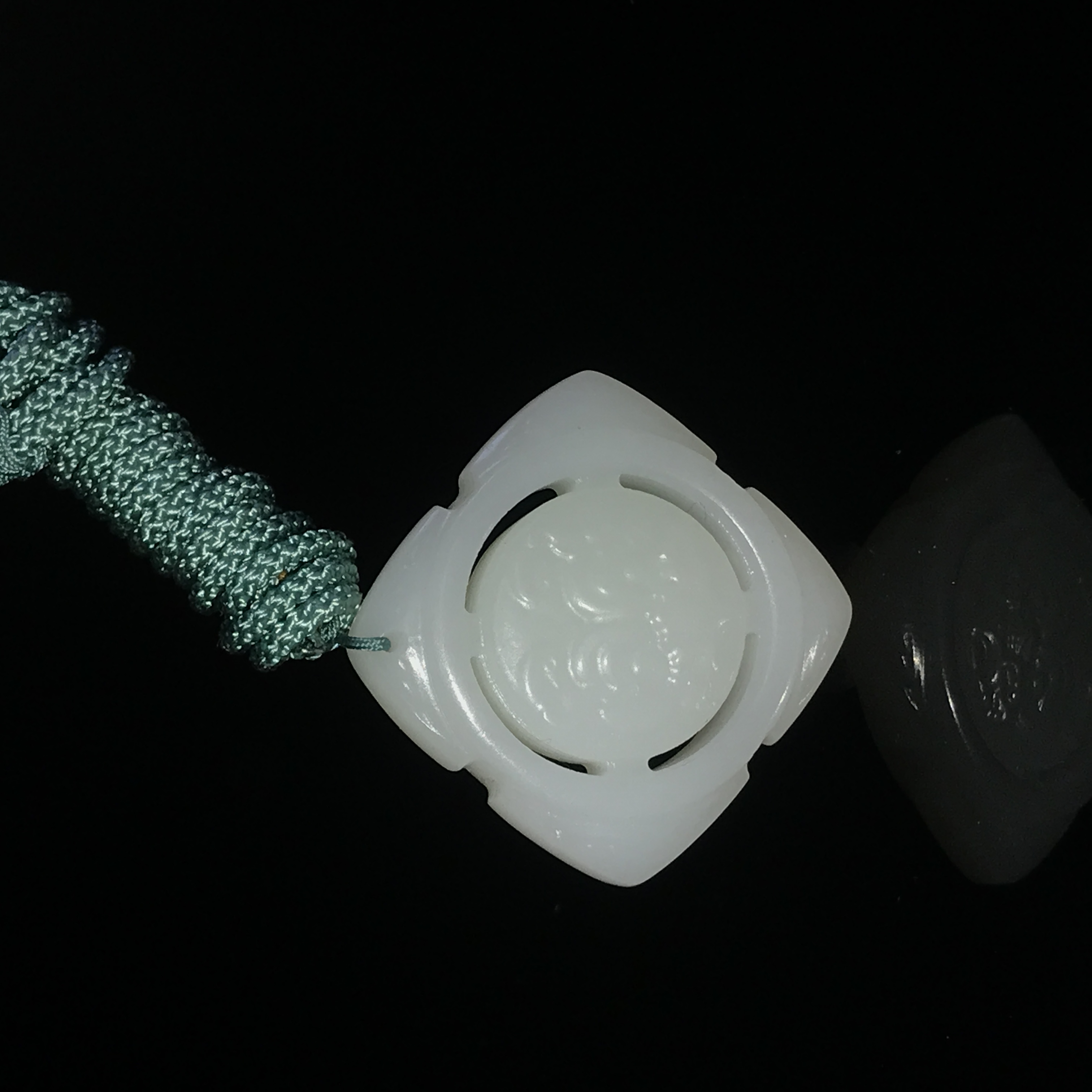 20世纪和田玉兽面纹佩/HY545283/金玉良缘/槐荫山房 