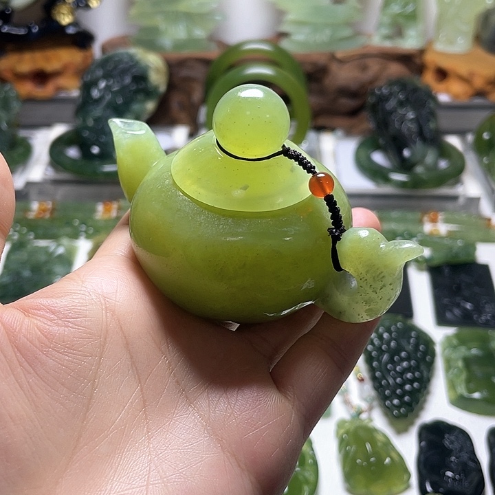 蛇纹石玉手把未镶嵌