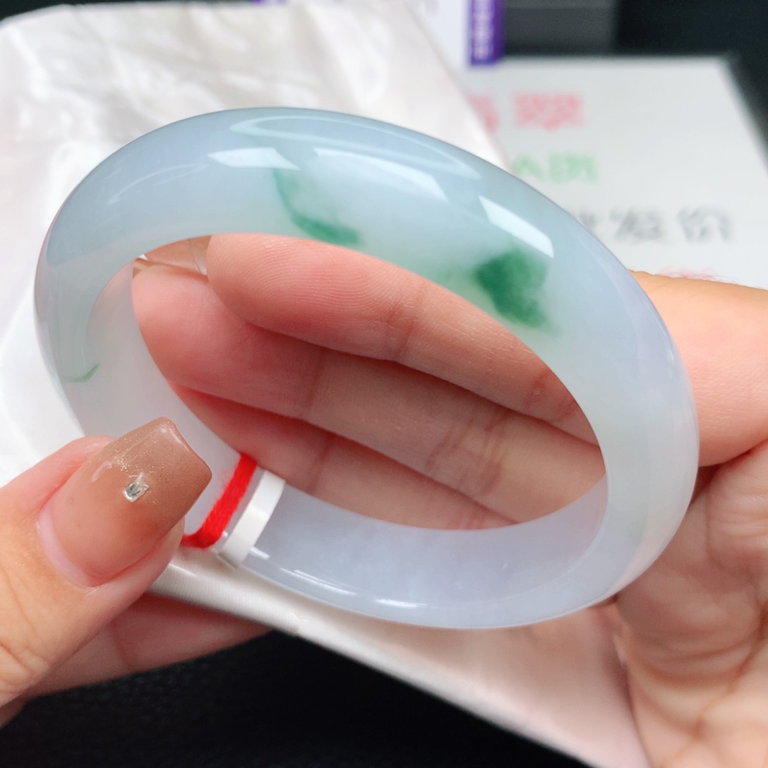 未镶嵌手镯翡翠56正圈