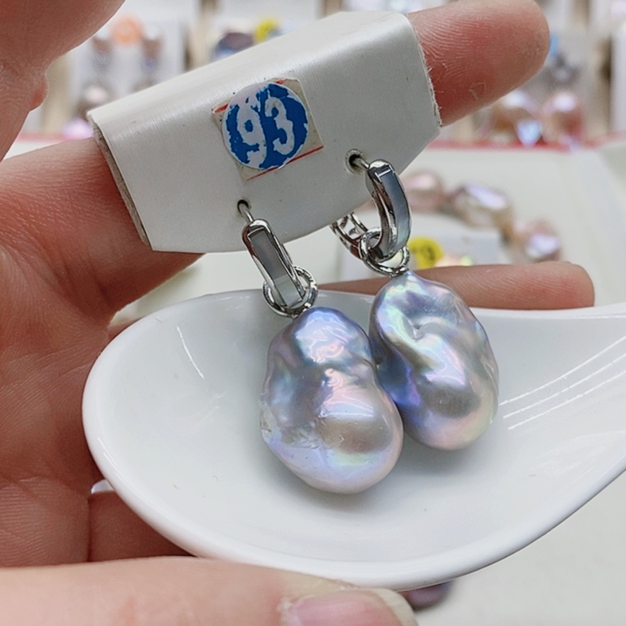 【闪购商品】淡水珍珠耳饰银S925镶嵌