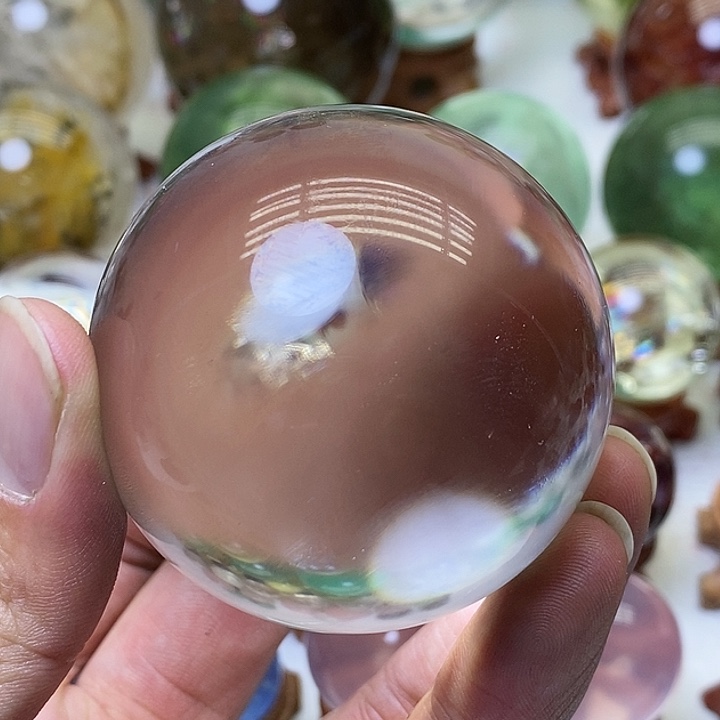 水晶AA纯净体白水晶球未镶嵌