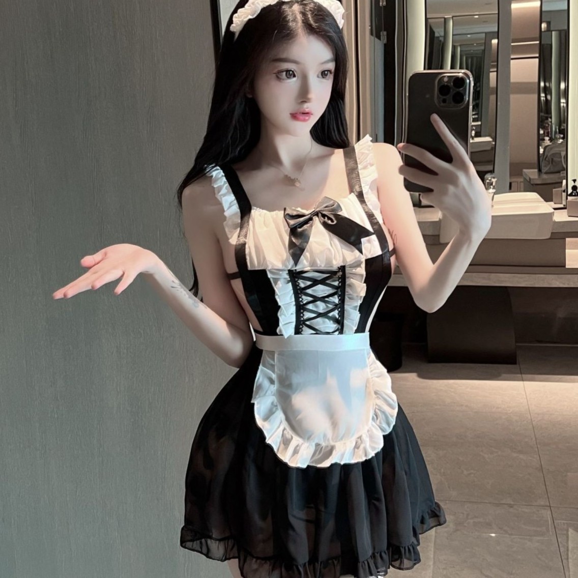 日系纯欲风显瘦性感睡衣蕾丝短裙jk制服cosplay服套装二次元