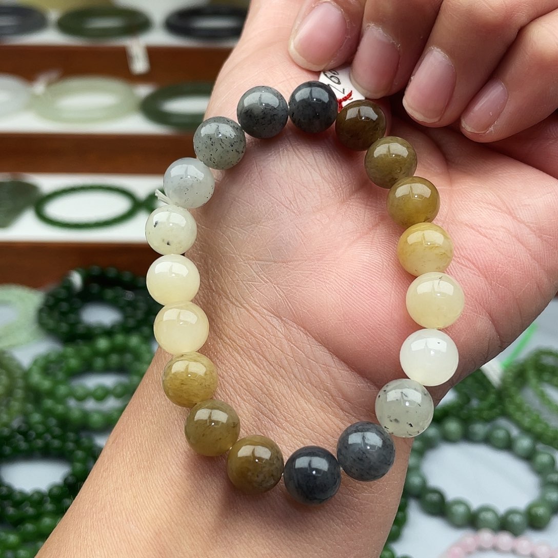 和田玉手串未镶嵌