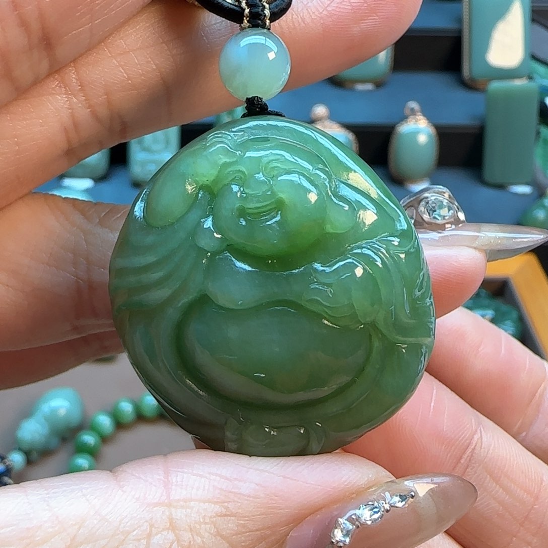 和田玉（碧玉）吊坠(不含链)未镶嵌