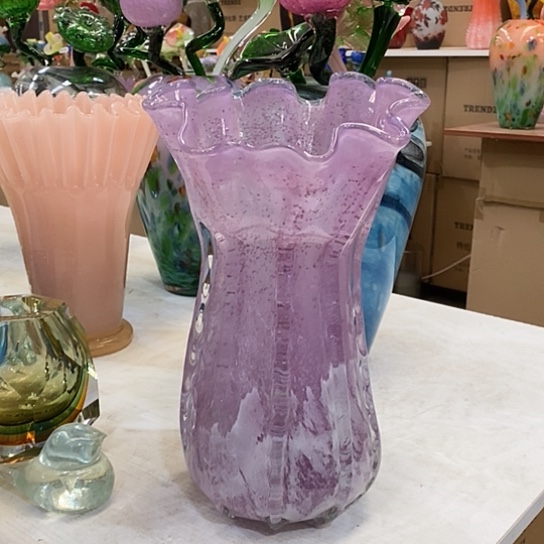 琉璃花瓶高31厘米口径15厘米