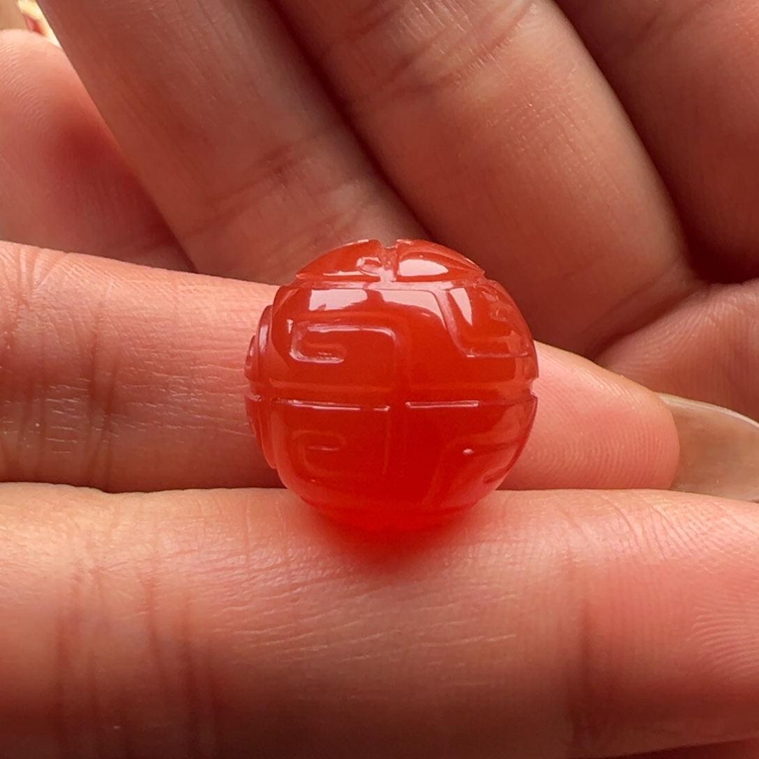 南红玛瑙未镶嵌回纹16