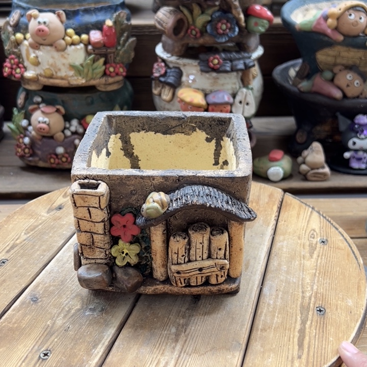 嘻哈多肉花盆百搭