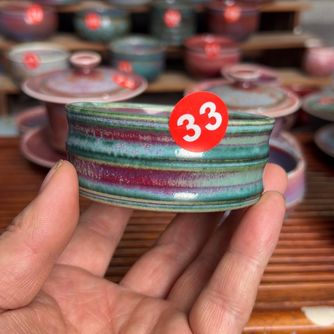 手工制作钧窑茶器