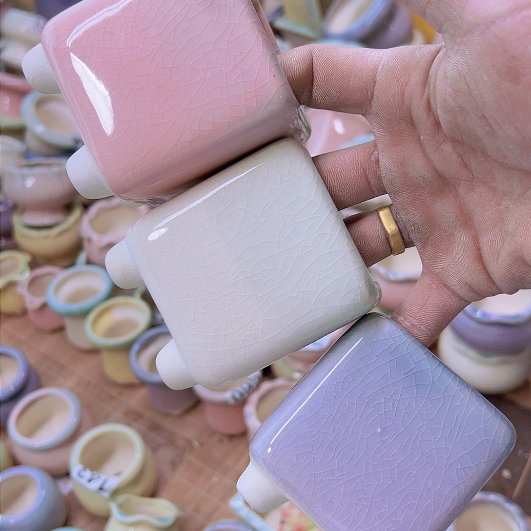 红陶陶瓷花盆当场满12包邮