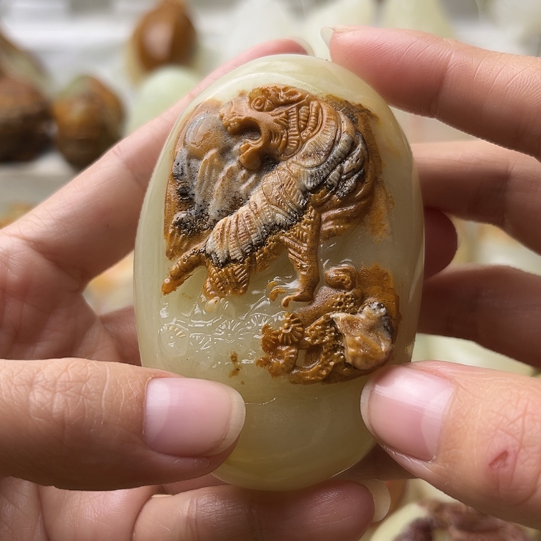 石材古青石不退换虎微瑕