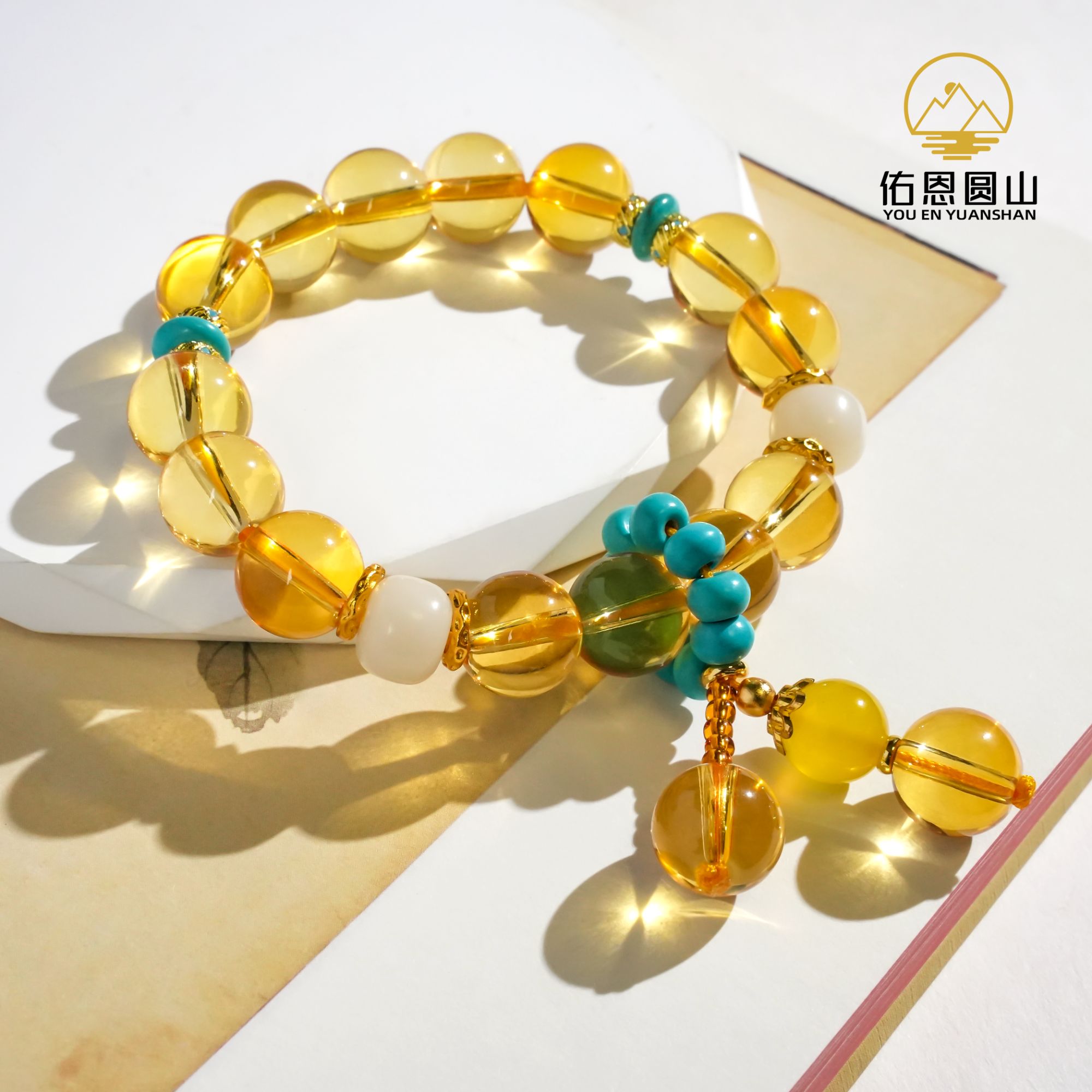 手链 圆山精品佑恩设计精品黄手串