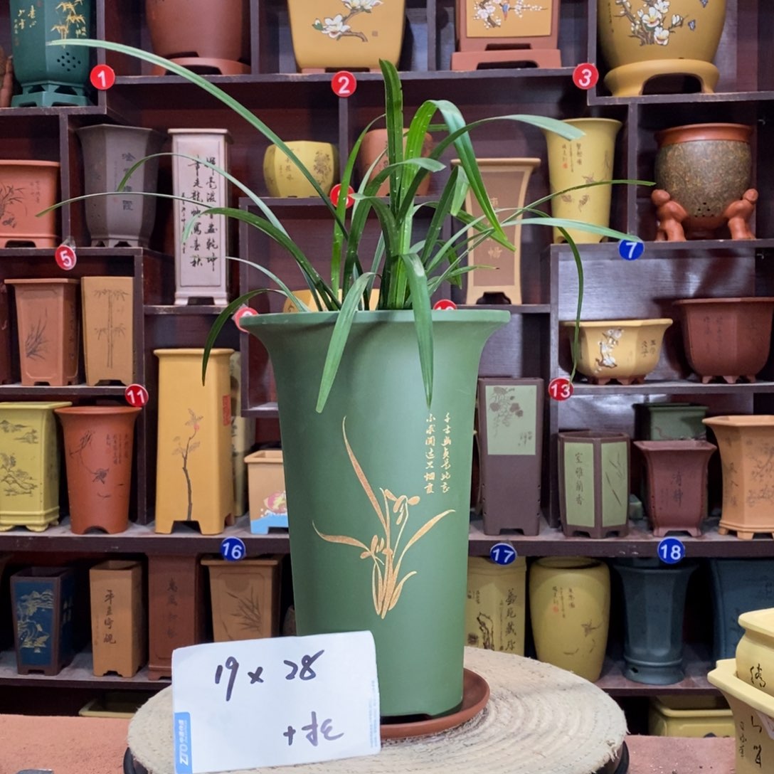 紫砂艺术紫砂花盆