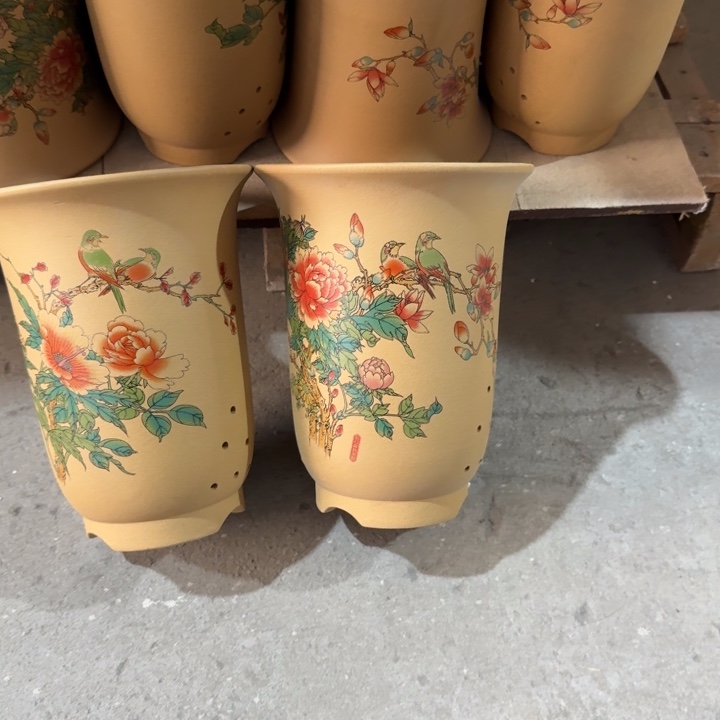 紫砂花盆 高度22口径17