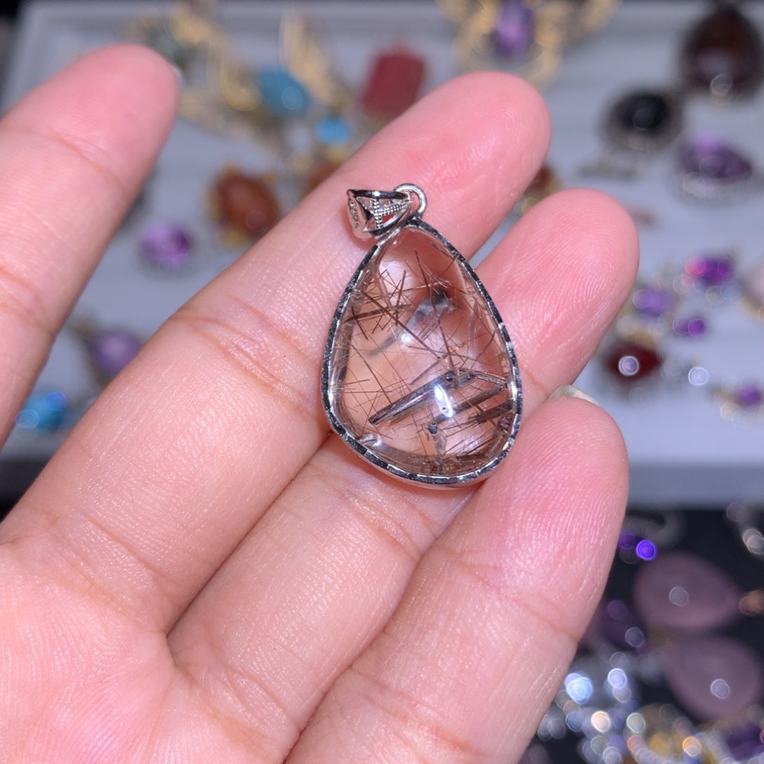 【闪购商品】水晶戒指银S925镶嵌戒指