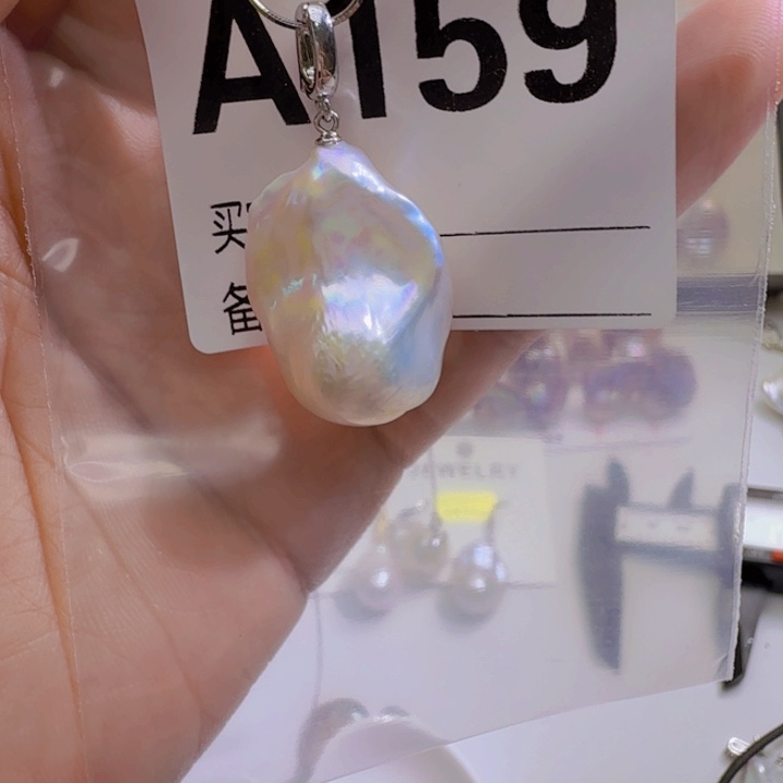 淡水珍珠银S925镶嵌颈饰