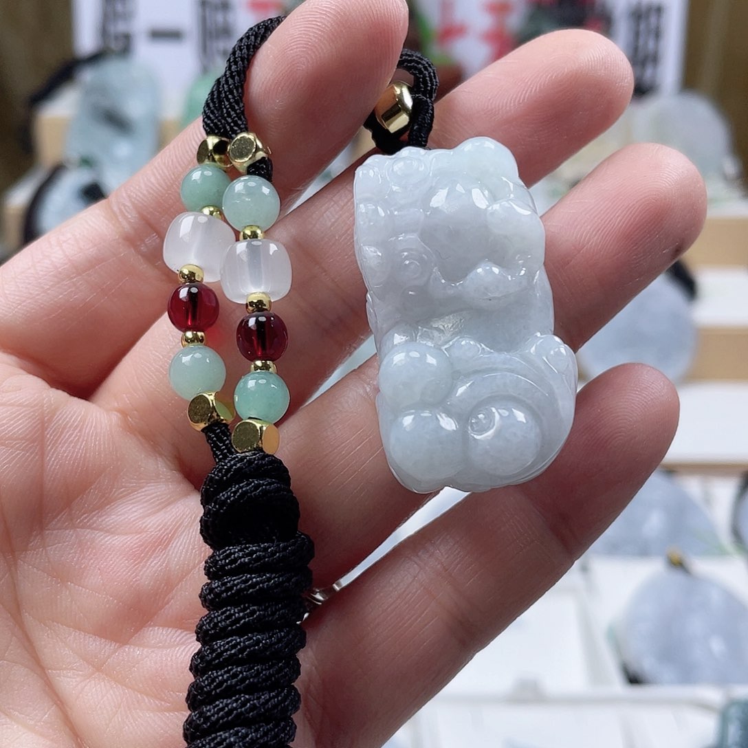 翡翠颈饰未镶嵌0886挂件