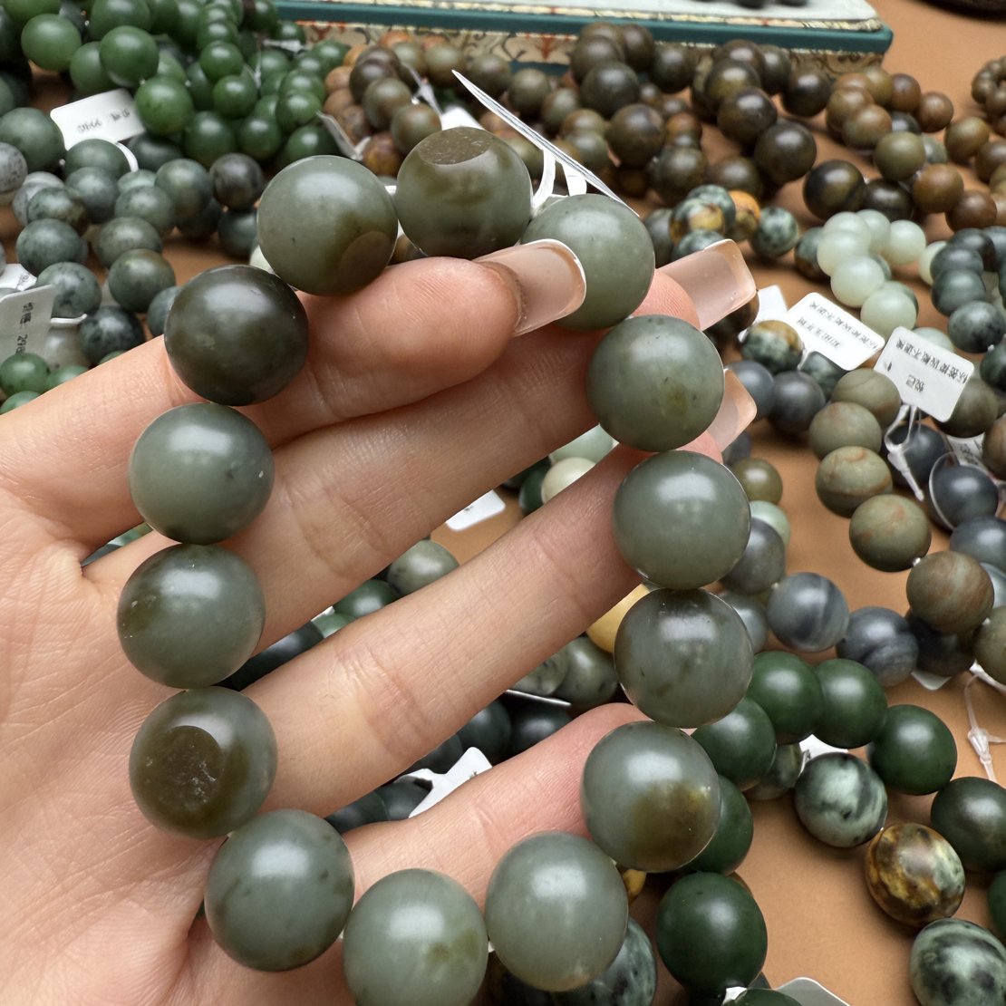 和田玉手串1212z拍一发一