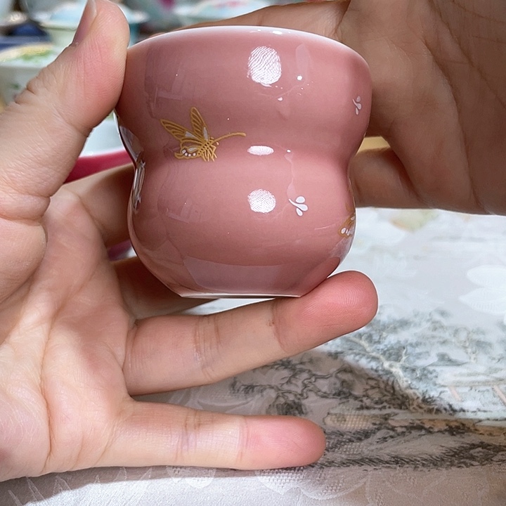 【闪购商品】瓷片A*n蝶恋花葫芦茶杯