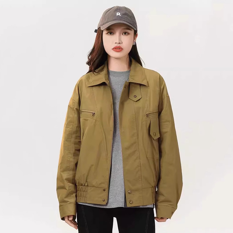 商场同款2025秋冬季新款女装雪丽短款夹克休闲保暖棉服外套上衣女
