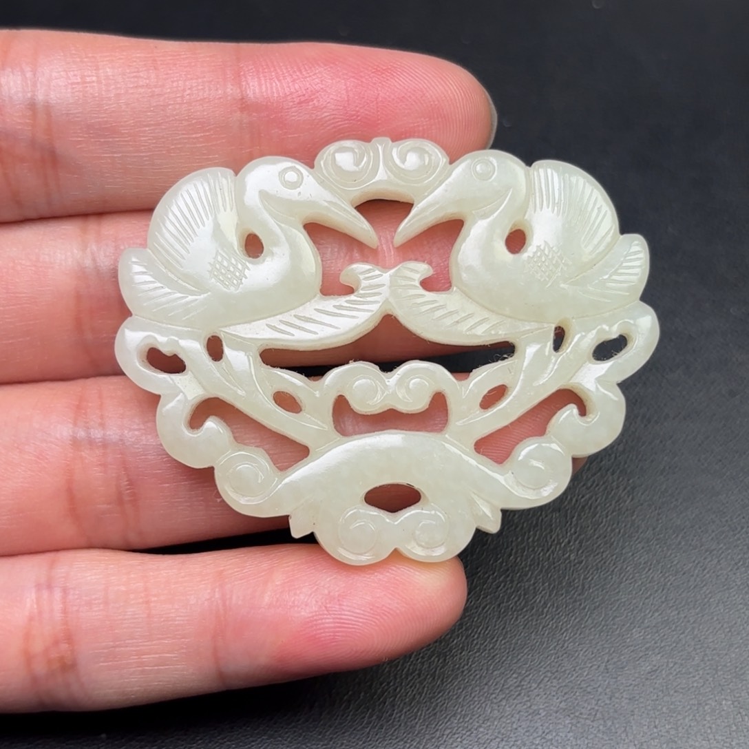 飞***化和田玉未镶嵌挂件