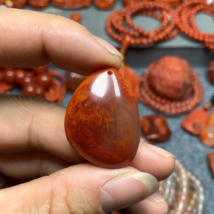 南红玛瑙吊坠(不含链)未镶嵌