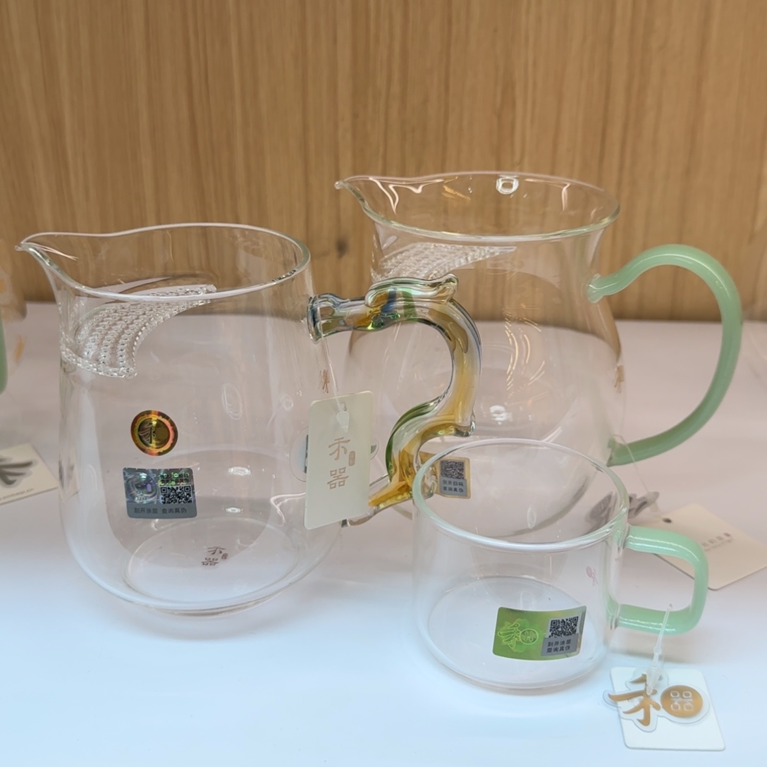 *****禾器观禄煮茶器浅玉色➕丰隆迷翠➕清禾杯浅玉一对