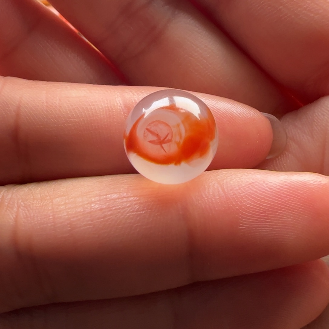 南红玛瑙圆珠12.3未镶嵌
