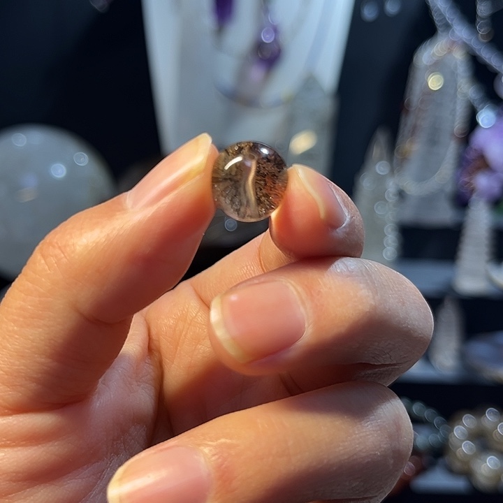 水晶颈饰未镶嵌天然红幽灵