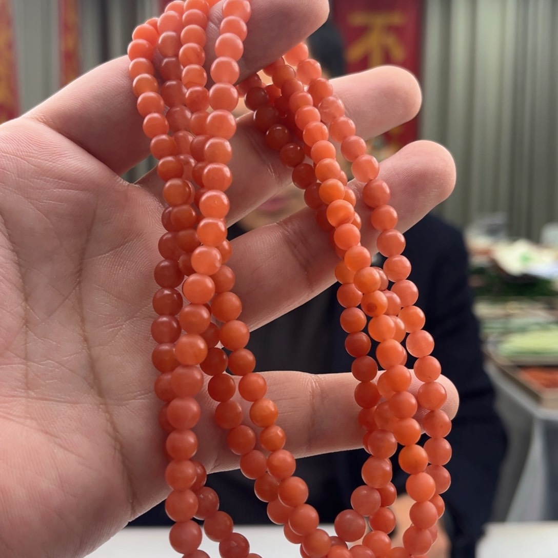 南红玛瑙颈饰未镶嵌保山南红108项链多样性发货（拍一发一）
