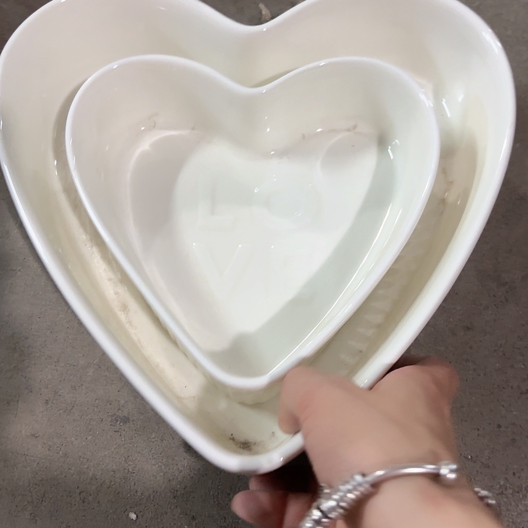 盘微瑕介意勿拍……2个爱心心