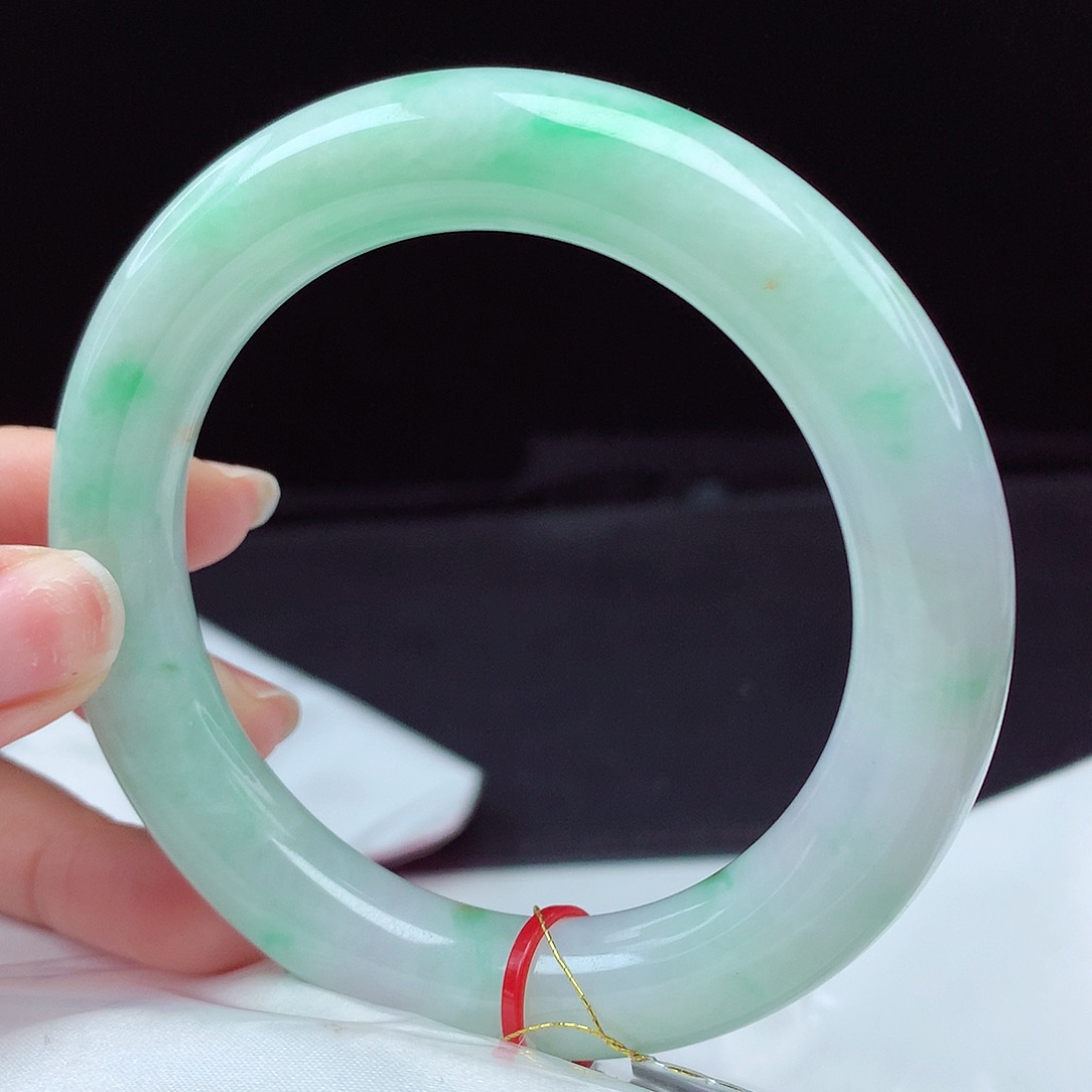 翡翠手镯（圆镯）未镶嵌57圆条3177