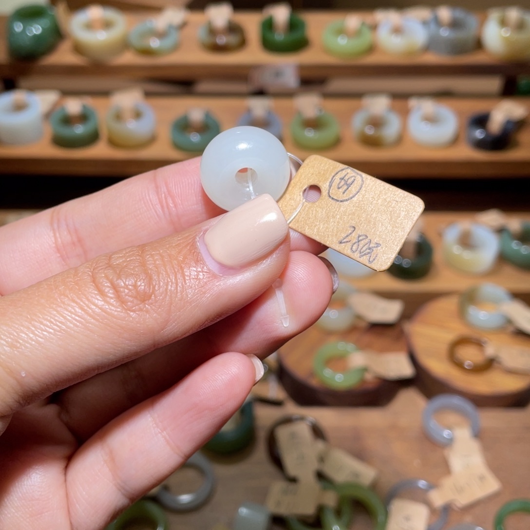 和田玉戒指未镶嵌69