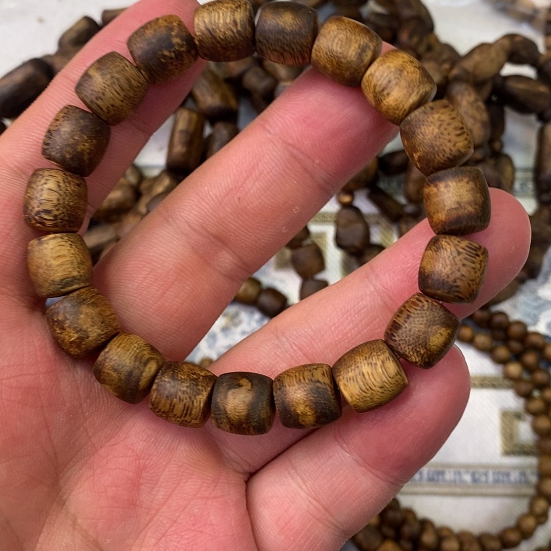 沉香手串11mm11.6g 海南种植棋楠鼓珠