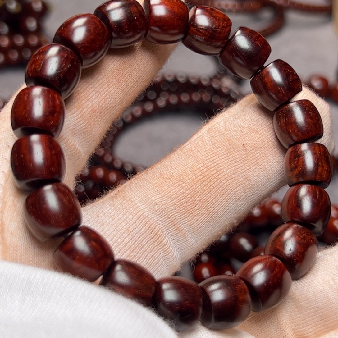 手串/手链小叶紫檀1011风化料 高油密水波s纹 原汁原味