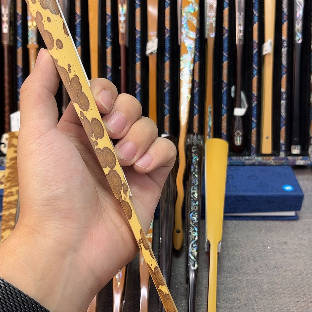 扇子杨*头纯手工制作的