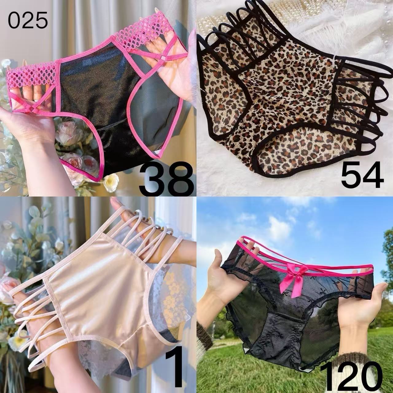 【四条混合装】100-200斤高腰透气中腰女三角内裤三角裤