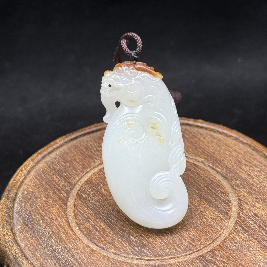 和田玉鱼化龙 26g 长5.1cm 宽2.4 厚1.9