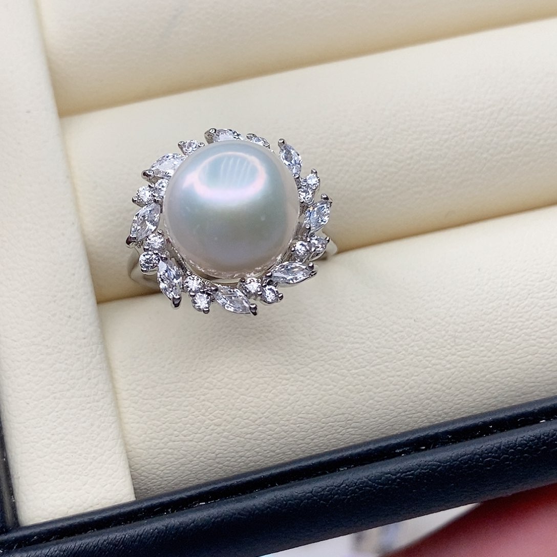 戒指合金淡水珍珠