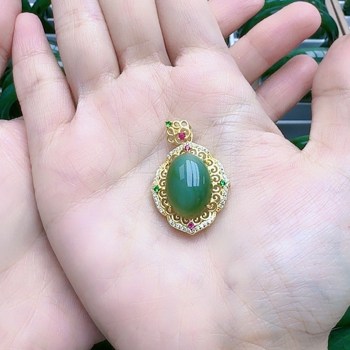 和田玉（碧玉）挂坠未镶嵌