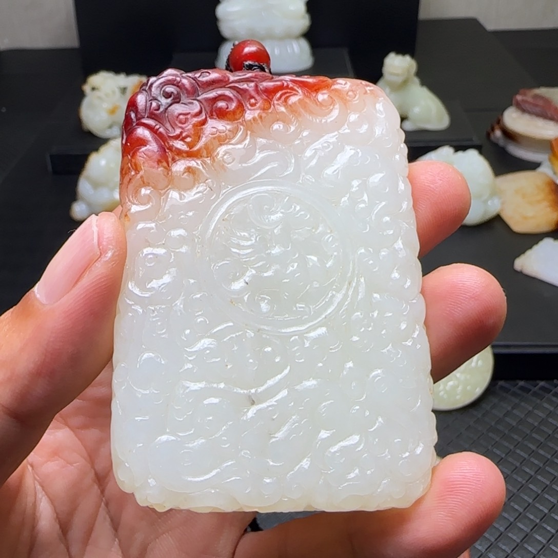 和田玉未镶嵌挂件李*理